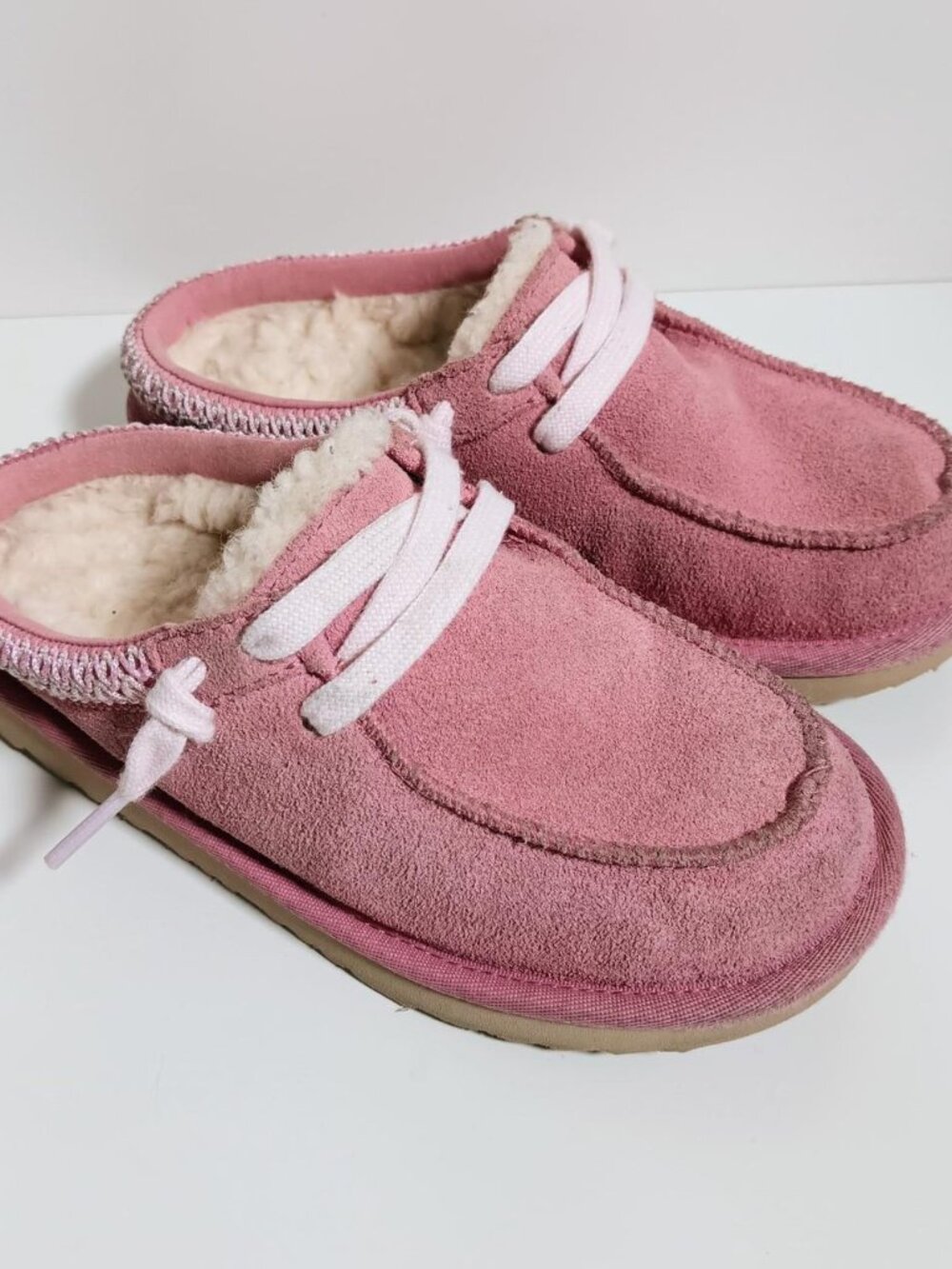 Ugg Girls Tasman Mules Shoes Pink Size 2